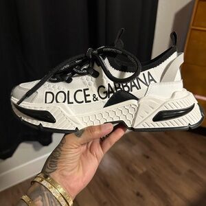 Dolce & Gabbana Black and White Athletic Shoes
